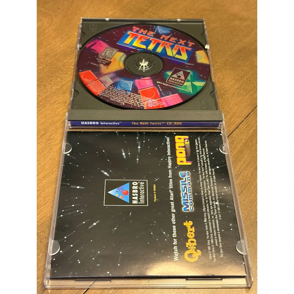 The Next Tetris PC CD-ROM 1999 Hasbro Interactive Atari Windows 95 98 Vintage